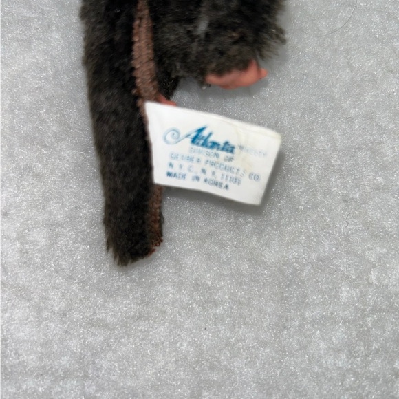 Monchichi Vtg monkey hugger clip 6" googley eyes Atlanta Gerber Novelty - Picture 7 of 12